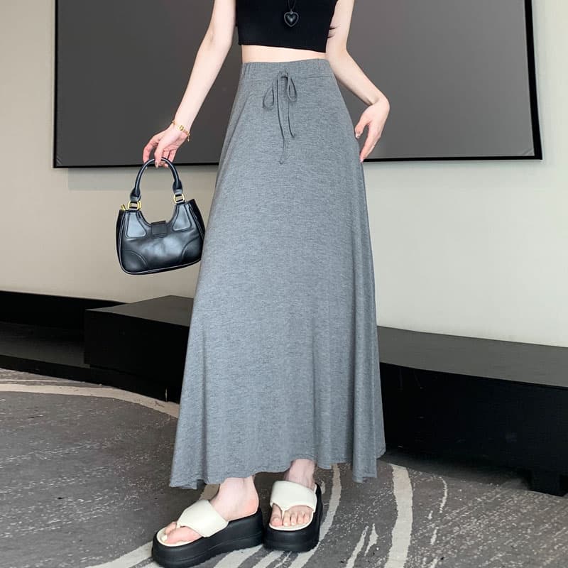 スリットスカートゆったりシルエットスリットスカート