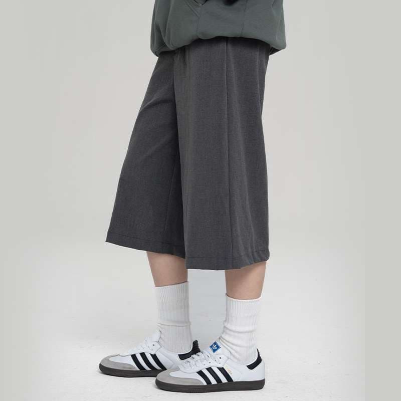 スリットスカート 上品シルエット スリットプリーツロングスカート