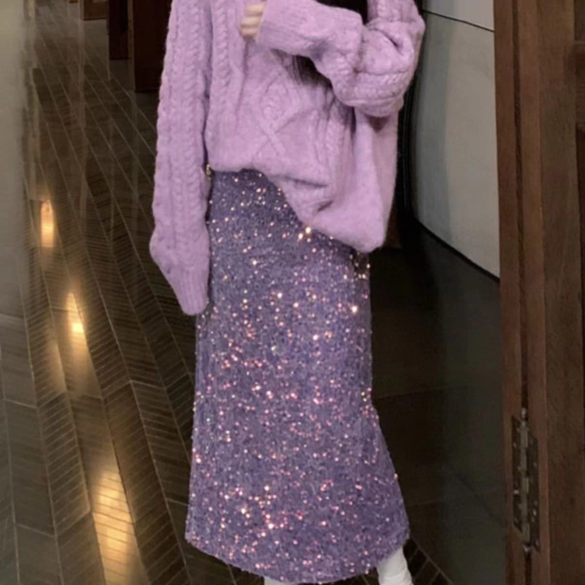 きらめき優美スリットスカート